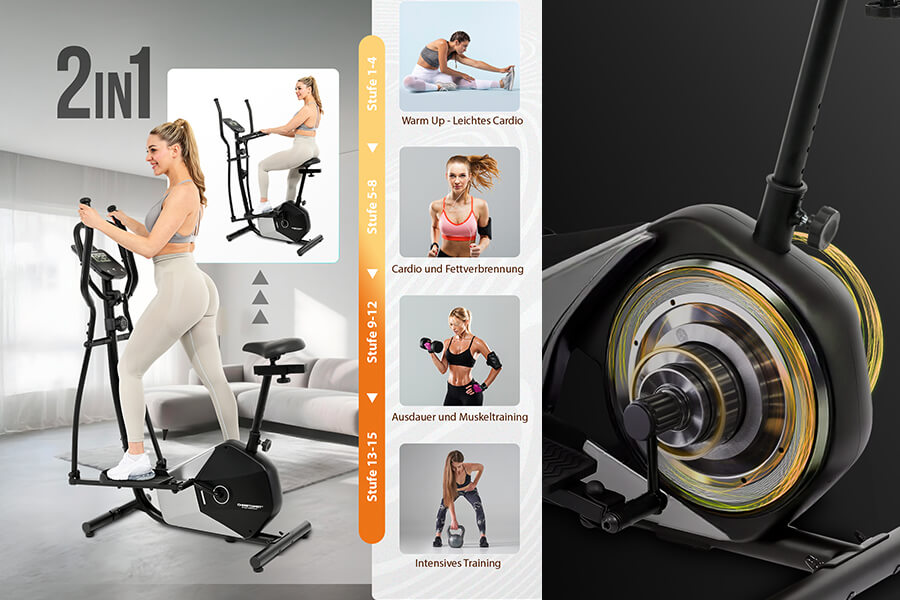 Crosstrainer CT 6: Dein Training – perfekt gestuft